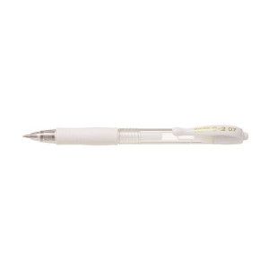 Gelové pero "G-2 Pastel", bílá, 0,32 mm, stiskací mechanismus, PILOT