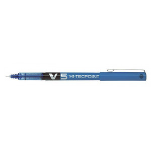 Roller "Hi-Tecpoint V5", modrá, 0,3 mm, jehličkový hrot, PILOT