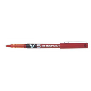Roller s tekutým inkoustem "Hi-Tecpoint V5", červená, 0,3 mm, PILOT