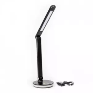 Platinet PDL400RGBB stolní LED lampa 12W stmívatelná, dotykové ovládání, USB port, černá