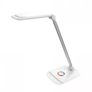 Platinet PDLQ60 stolní LED lampa 18W stmívatelná, dotykové ovládání, USB port, bílá