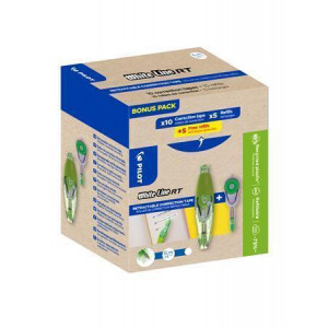 Korekční roller "Whiteline RT Bonus Pack", s náplní, 4 mm x 6 m, PILOT ECTE+ECTRF-GREENPACK
