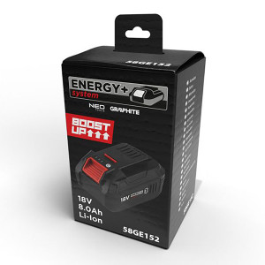 18V Baterie BOOST UP, 58GE152, 8 ah baterie, GRAPHITE