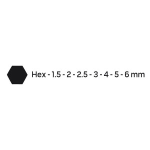 Šestihranné klíče 09-517, 1,5-6 mm, sada 7 ks, NEO TOOLS