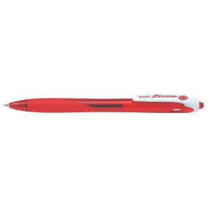 Kuličkové pero "Rexgrip", červené tělo, 0,22mm, červená, PILOT