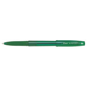 Kuličkové pero s víčkem "Super Grip G", zelená, 0,22 mm, PILOT