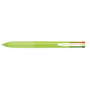Čtyřbarevné pero "Super Grip G", světle zelená, PILOT BPKGG-35M-LG