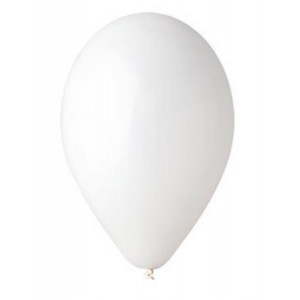 Balónek, bílá, 26 cm