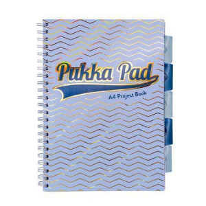 Spirálový sešit "Haze Project Book", mix vzorů, A4, linkovaný, PUKKA PAD 9871(AST)-HZE