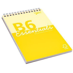 Spirálový blok "Unipad Essentials Shorthand", mix, B6, linkovaný, 80 listů, PUKKA PAD ESS-SHB6AST