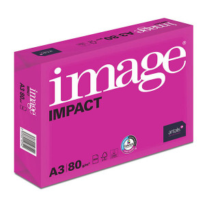 Xerografický papír Image, Impact A3, 80 g/m2, bílý, 500 listů, spec. pro barevný laserový tisk, DOPRODEJ