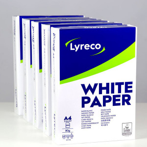 Xerografický papír Lyreco, A4, 80 g/m2, bílý, 500 listů, DOPRODEJ