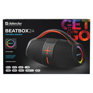 Defender reproduktor BEATBOX 24, 25W, černý, TWS, AUX/Bluetooth