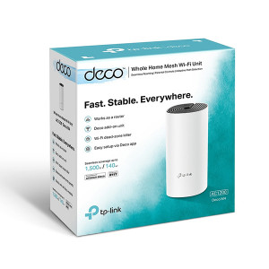TP-LINK Wifi Mesh kit Deco M4(1-pack) 2.4GHz a 5GHz, přístupový bod, IPv6, 1200Mbps, integrovaná anténa, 802.11ac, 1Pack, ISP, rod