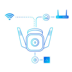 TP-link IP kamera venkovní Tapo C310, Full HD, Wifi 2.4 GHz, bílá, 3MP rozlišení, noční vidění, alarm , det. pohybu