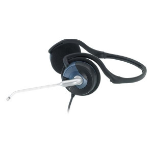 Genius HS-300N sluchátka s mikrofonem, drátová, černá, 3.5 mm jack