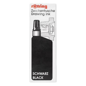 Tuš "Isograph", černá, 23 ml, ROTRING NRR0194660