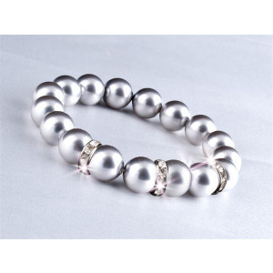 Náramek SWAROVSKI® Crystals, 3 kroužky s křišťály, 10 mm, ART CRYSTELA