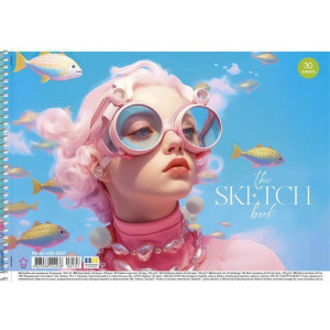 Skicák, náčrtník "The Sketch Book", A4, 30 listů, 100 g, SHKOLYARYK PB-SC-030-8507