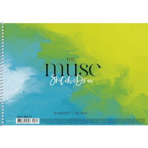 Skicák, náčrtník "Sketch & Draw Muse", A4, 50 listů, 115 g, SHKOLYARYK PB-SC-050-317