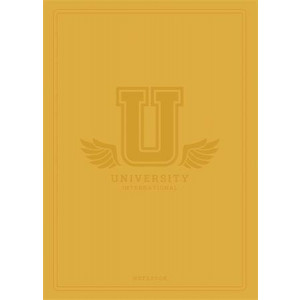 Sešit "University International", mix motivů, A5, čtverečkovaný, 60 listů, SHKOLYARYK A5-060-5407K
