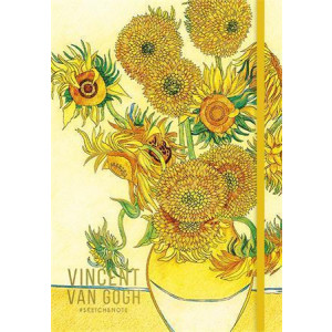 Skicák "Klimt&Van Gogh", mix motivů, A5, tečkovaný, 80 listů, tvrdé desky, SHKOLYARYK A5-3C-080-359D