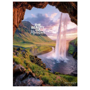 Sešit "The Beauty of Mountain", mix motivů, A5, čtverečkovaný, 80 listů, SHKOLYARYK A5-080-5256K
