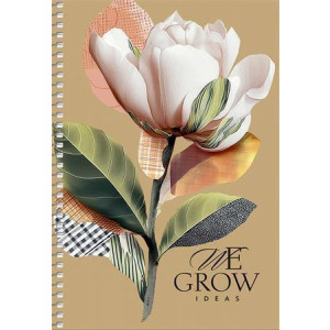 Spirálový sešit "We Grow", mix motivů, čistý, A5, 96 listů, SHKOLYARYK A5-SC-096-6148
