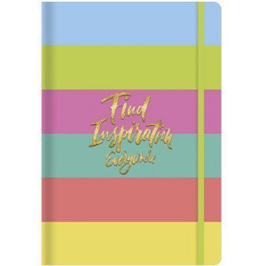 Zápisník "find Inspirations", A5, linkovaný / čtverečkovaný / čistý, 96 listů, SHKOLYARYK A5-IC-096-