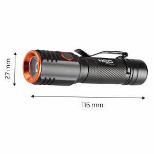 Nabíjecí svítilna, 1xxLED, 1x2200 mAh, černá, 20W, 2000 lumenů, výdrž 4 hodiny