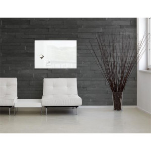 Magnetická skleněná tabule "Artverum®", bílá, 100 x 65 x 1,5 cm, SIGEL GL141