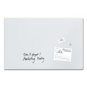 Magnetická skleněná tabule "Artverum®", super bílá, 100 x 65 x 1,5 cm, SIGEL GL541