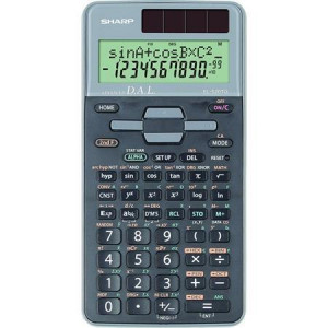 Kalkulačka vědecká "EL-520TGGY", černá/šedá, 400 funkcí, SHARP SH-EL520TGGY