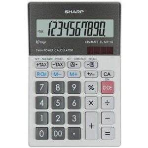 Kalkulačka "EL-M711G", stolní, 10místný displej, SHARP