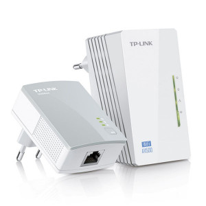 TP-LINK powerline (LAN přes 230V) TL-WPA4220 KIT 2.4GHz, extender, 600Mbps, Wifi Clone