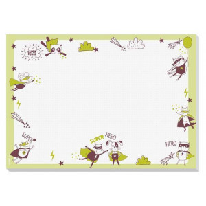 Desk mat, A3, for children, SIGEL "Little Heroes"