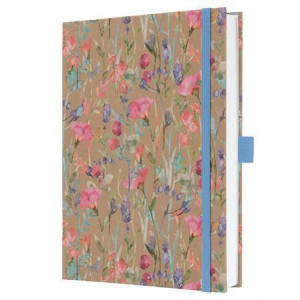 Exkluzivní zápisník "Jolie", Pure Wildflowers, A5, linkovaný, 96 listů, tvrdé desky, SIGEL JN853