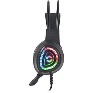 Sluchátka "Voltor LED", černá, s mikrofonem, drátová, herní, 2x 3,5 mm jack + USB-A, SPEEDLINK SL-86