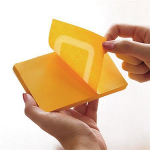 Samolepicí bloček, oranžová, 76x76 mm, 100 listů, STICK N 21551