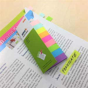 Samolepicí záložky, mix neonový a pastelový barev, 50 x 12 mm, 9x 50 listů, STICK N 21689