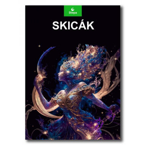 Skicák  A4/20listů černý, 180g, STEPA