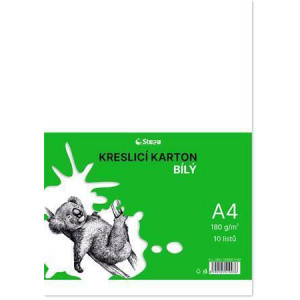 Kreslicí karton A4/10/180g - bílá, STEPA