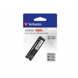 Interní paměť SSD "Vi3000“, 1TB, PCIe NVMe M2, 3300/1300 MB/s, VERBATIM 49375