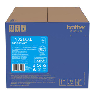 Brother originální toner TN-821XXLC, cyan, 12000str.