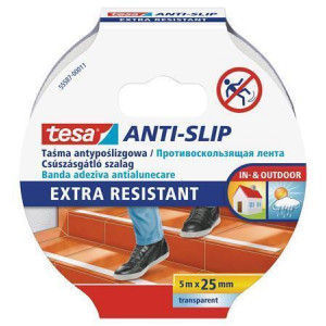 Protiskluzová páska "Anti-slip 55587", průhledná, 25 mm x 5 m, TESA