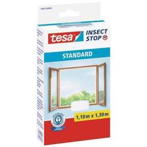Síť proti hmyzu "55671", do oken, bílá, 1,1 x 1,3 m, na suchý zip, TESA