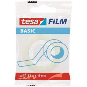 Lepicí páska "Basic 58544", průhledná, 19 mm x 33 m, TESA