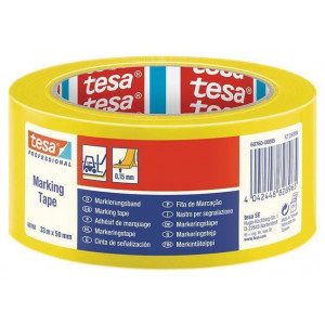 Vyznačovací páska na podlahy "Professional 60760", žlutá, 50 mm x 33 m, TESA