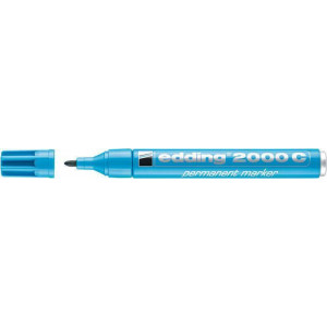 Permanentní popisovač "2000", sv.modrá, 1,5-3mm, kuželový hrot, EDDING