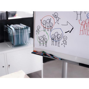 Popisovač na bílou tabuli a flipchart "380", červená, 1,5-3mm, kuželový hrot, EDDING
